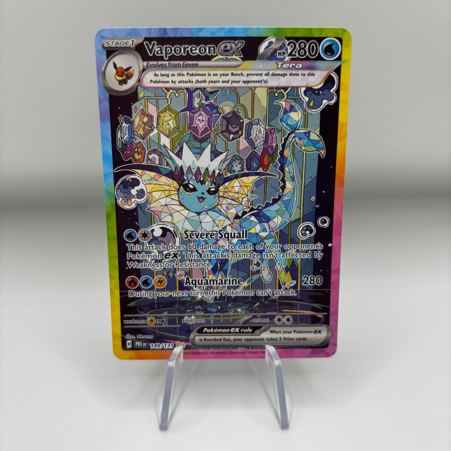 Vaporeon ex - 149/131 - SV: Prismatic Evolutions Single Card