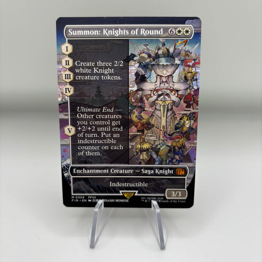 Summon: Knights of Round (Borderless) - FINAL FANTASY (FIN) Single Card