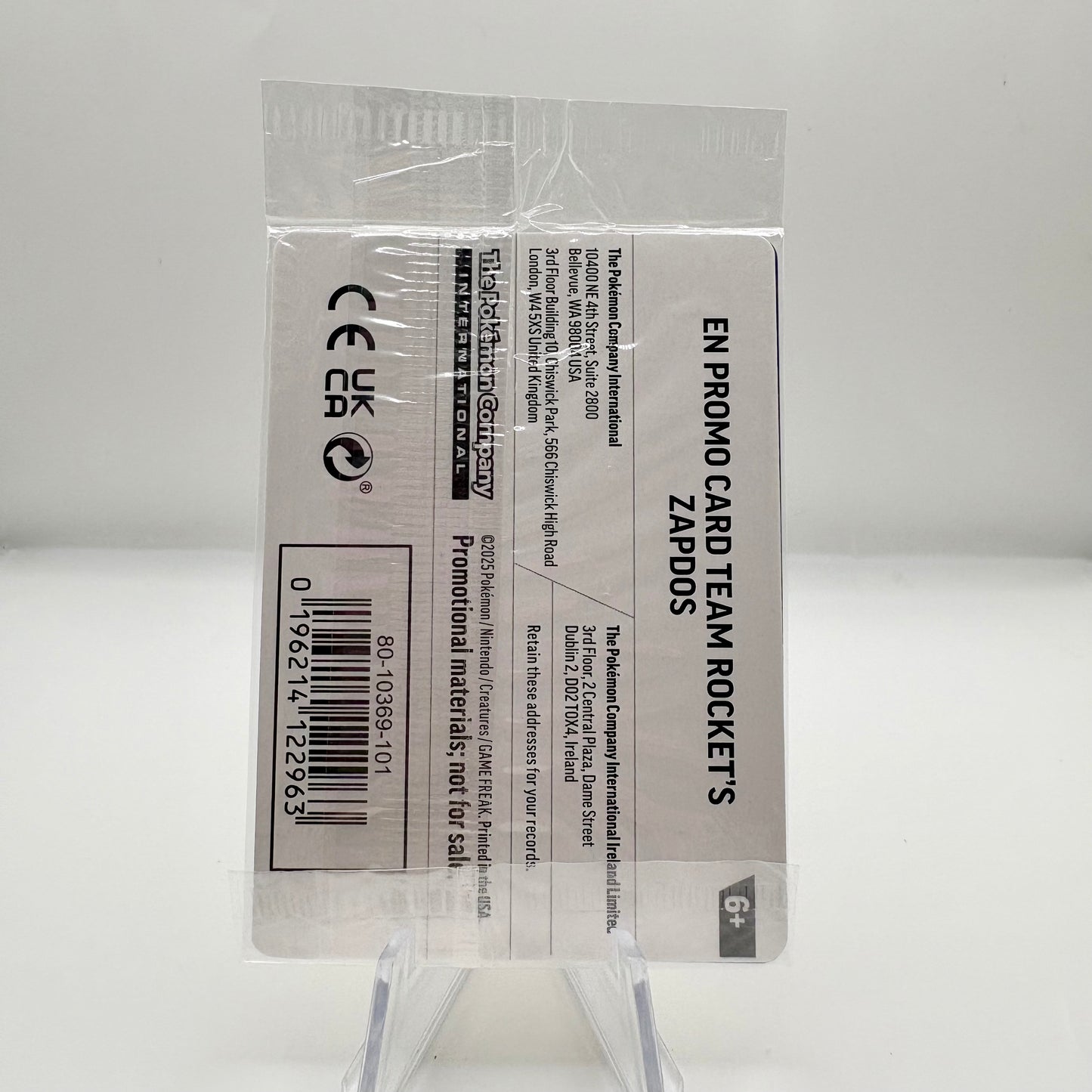 Team Rocket's Zapdos (Destined Rivals Stamp Sealed Promo) single card