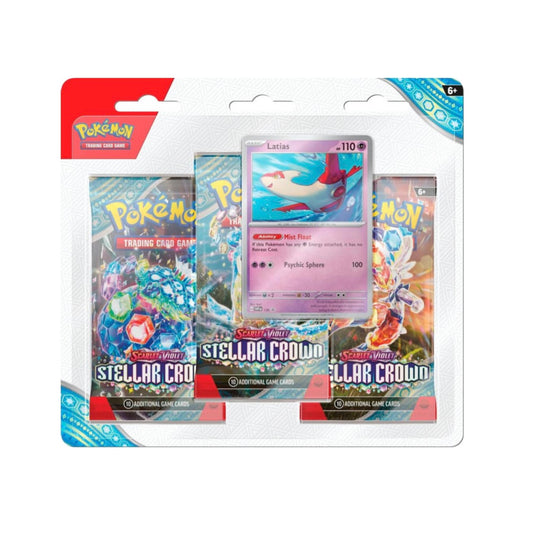 Pokémon TCG: Scarlet & Violet Stellar Crown 3 Pack Blister