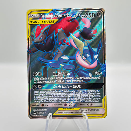 Greninja & Zoroark GX (200) (Full Art) - SM - Unbroken Bonds Single Card