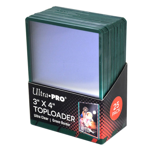 Ultra Pro 3" x 4" Colored Border Toploaders (25ct) for Standard Size Cards