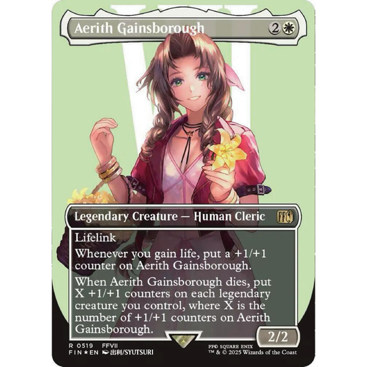 Aerith Gainsborough (Borderless) (Surge Foil) - FINAL FANTASY