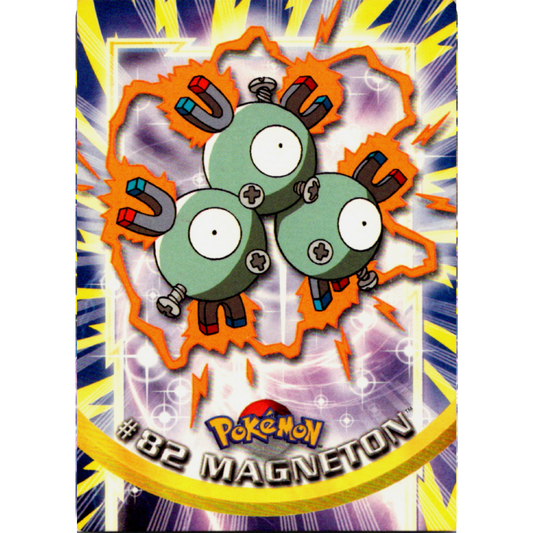2000 Pokemon MAGNETON #82 [Non-Holo] Topps Blue Logo 1st TV Animation