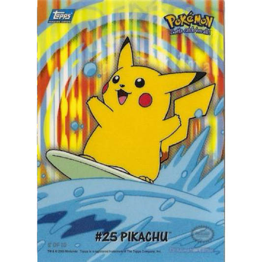 Pikachu #8 Pokemon 2000 Topps TV Sticker