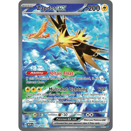 Zapdos ex - 202/165 - SV: Scarlet & Violet 151 (MEW)