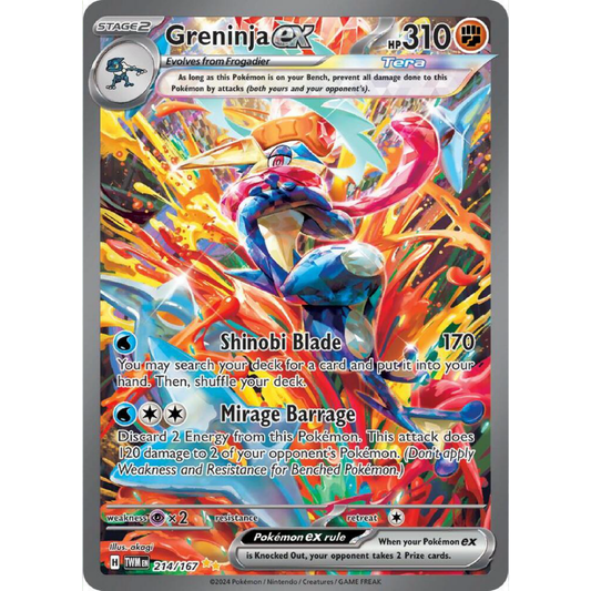 Greninja ex - 214/167 - SV06: Twilight Masquerade