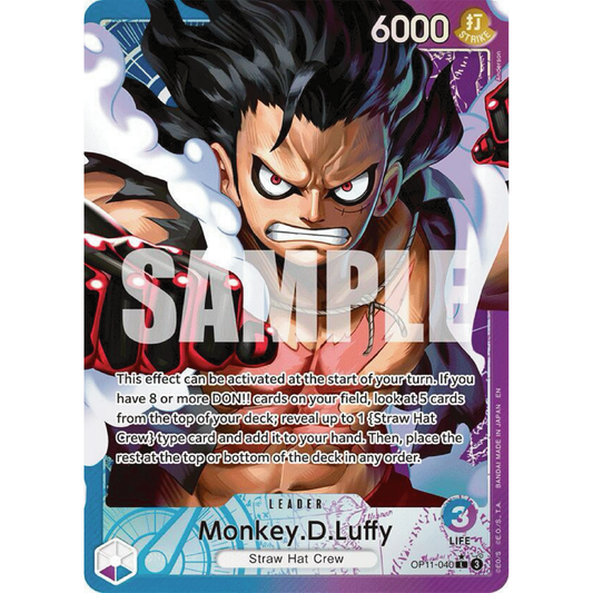 Monkey.D.Luffy (040) (Alternate Art) - A Fist of Divine Speed (OP11)