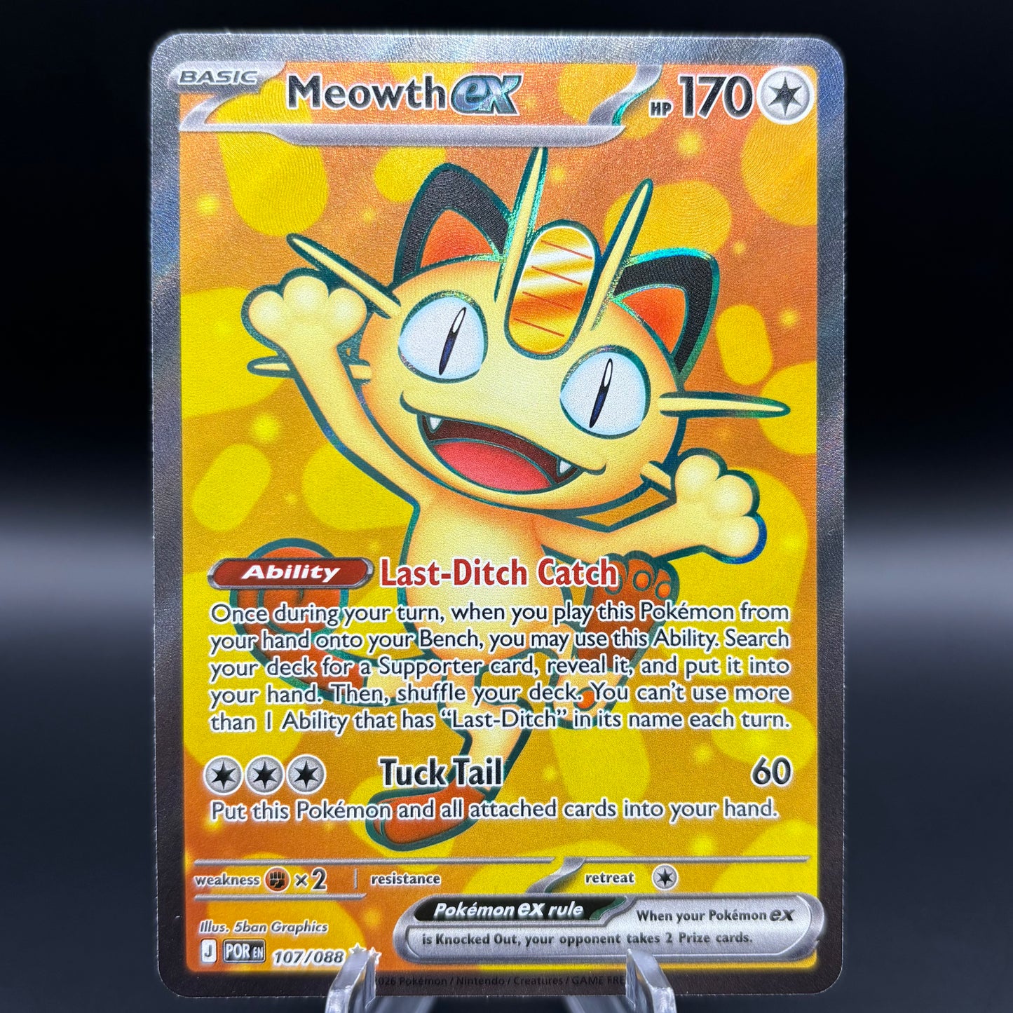 Meowth ex - 107/088 - ME03: Perfect Order Single Card