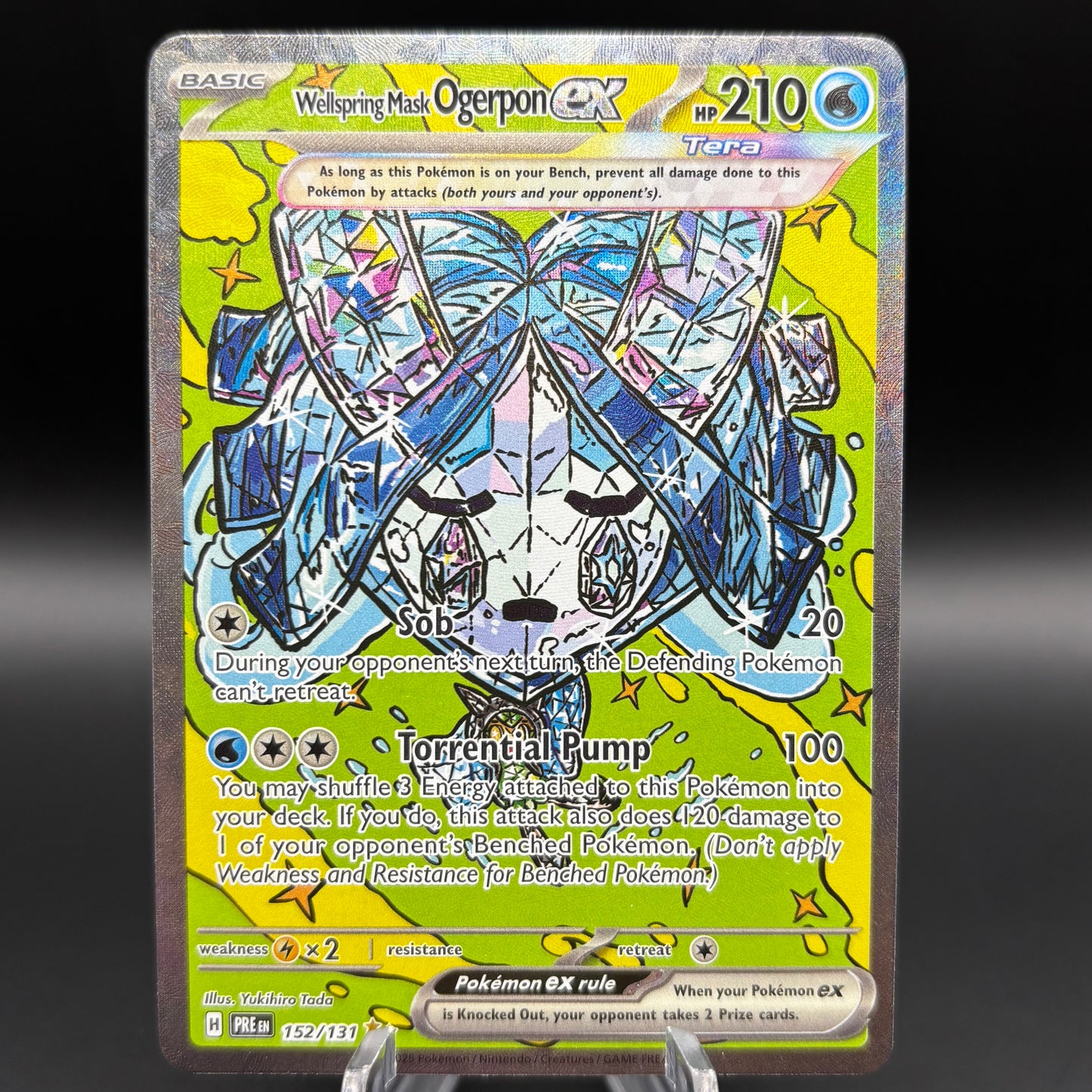 Wellspring Mask Ogerpon ex - 152/131 - SV: Prismatic Evolutions Single Card