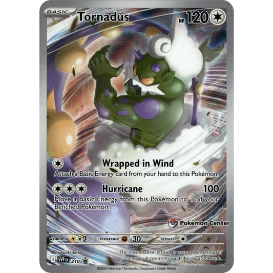 Tornadus - 210 (Pokemon Center Exclusive) - SV: Scarlet & Violet Promo Cards
