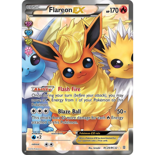 Flareon EX (Full Art) - Generations: Radiant Collection Highly Played