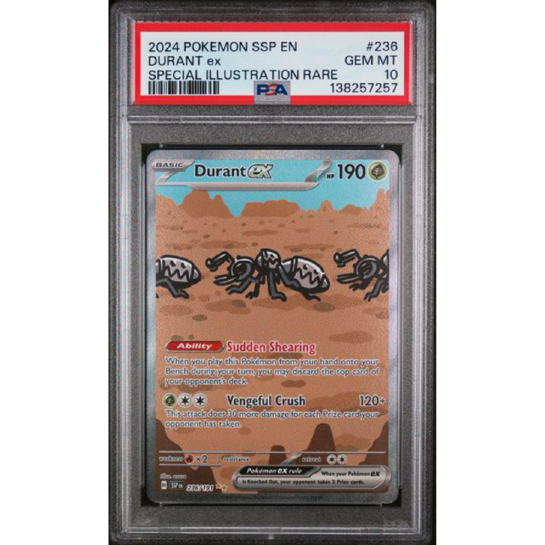 2024 POKEMON SSP EN-SURGING SPARKS #236 DURANT EX SPECIAL ILLUSTRATION RARE