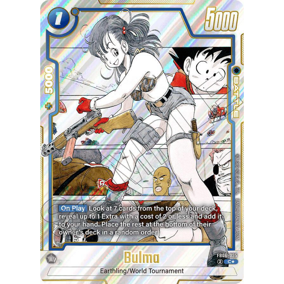 Bulma - FB06-035 (Alternate Art) - Manga Booster 01 (SB01)