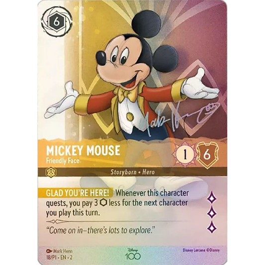 Mickey Mouse - Friendly Face (Alternate Art) - Disney100 Promos