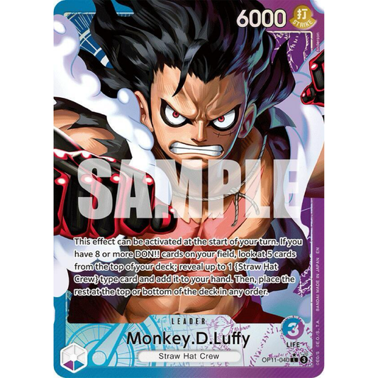 Monkey.D.Luffy (040) (Alternate Art) - A Fist of Divine Speed (OP11)