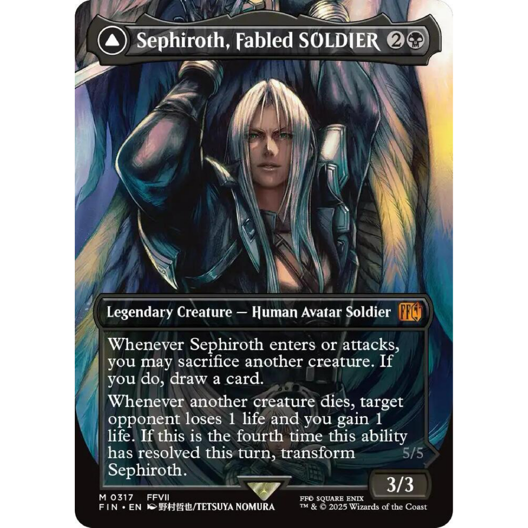 Sephiroth, Fabled SOLDIER (0317) (Borderless foil) - FINAL FANTASY