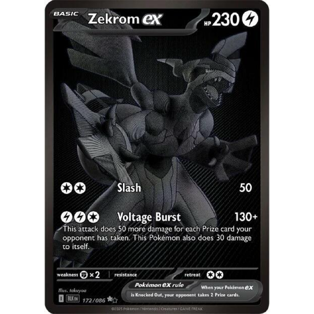 Zekrom ex - 172/086 - SV: Black Bolt