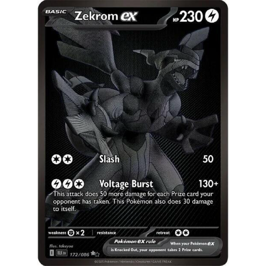 Zekrom ex - 172/086 - SV: Black Bolt