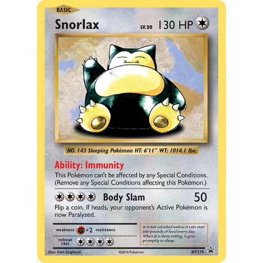 Snorlax - XY179 - XY Promos