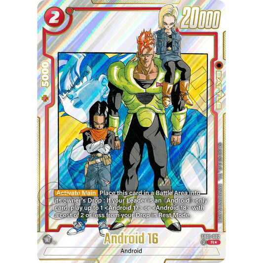 Android 16 SB01-002 - Alternate Art - Manga Booster 01