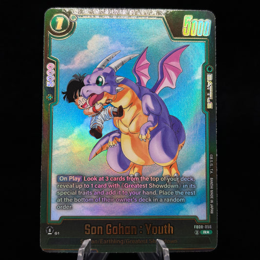Son Gohan : Youth - FB08-056 (Alternate Art) - Saiyan's Single Card