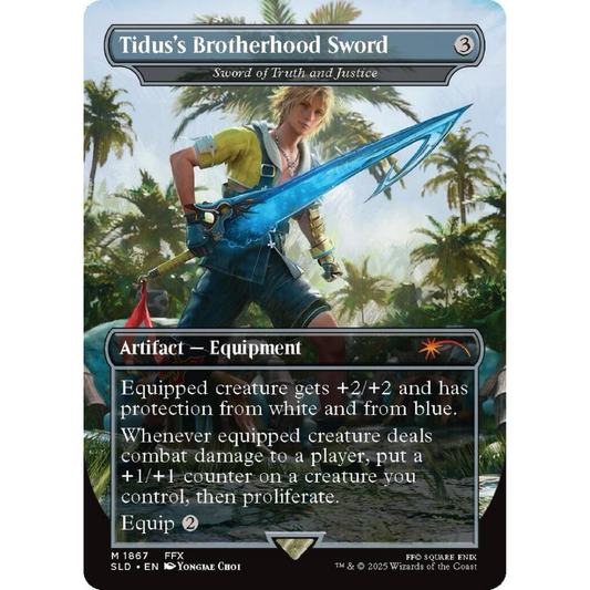 Tidus's Brotherhood Sword - Sword of Truth and Justice - Secret Lair Drop Series