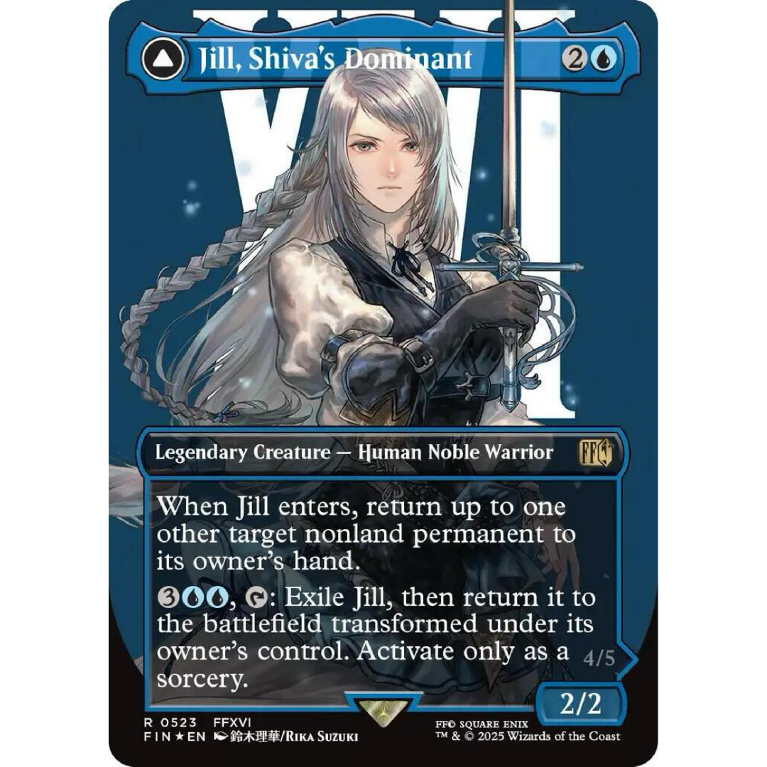 Jill, Shiva's Dominant (Borderless) (Surge Foil) - FINAL FANTASY