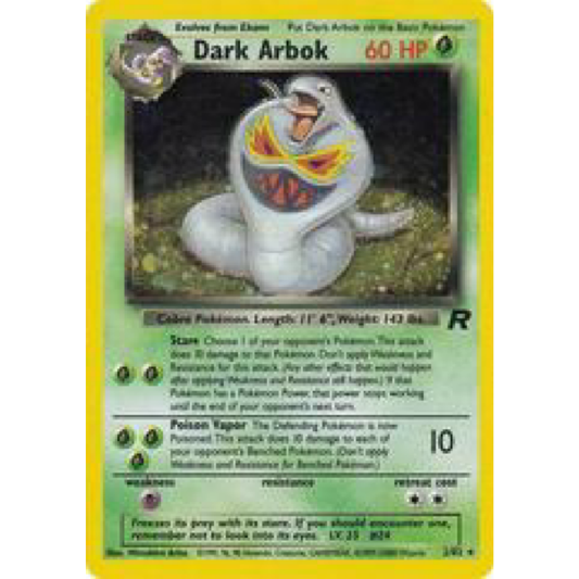 Dark Arbok #2 Pokemon Team Rocket (LP)