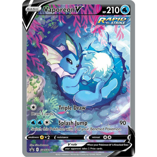 Vaporeon V - SWSH181 - SWSH: Sword & Shield Promo Cards
