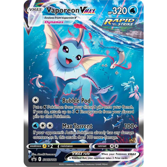 Vaporeon VMAX - SWSH182 - SWSH: Sword & Shield Promo Cards