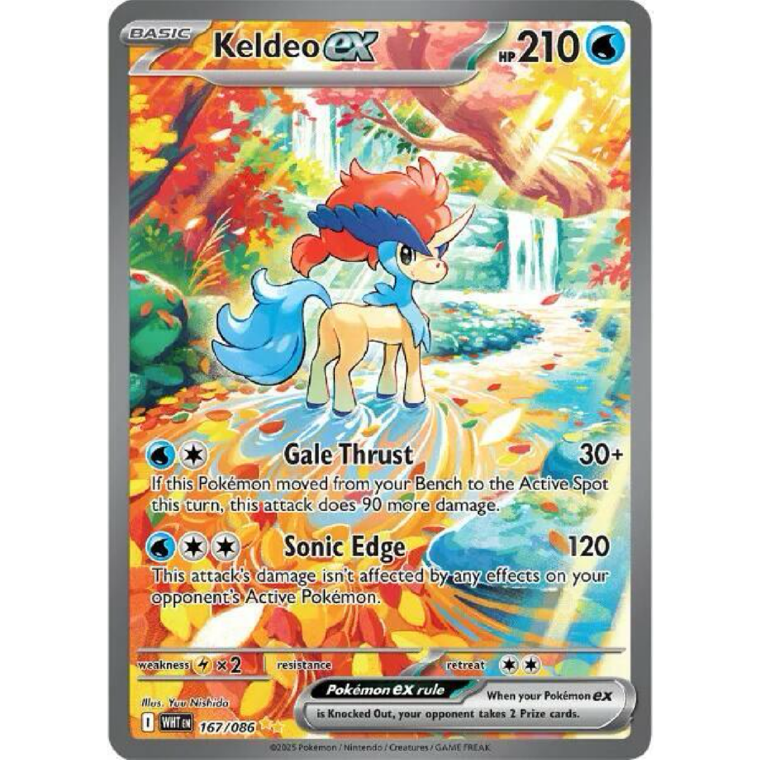 Keldeo ex - 167/086 - SV: White Flare Single Card