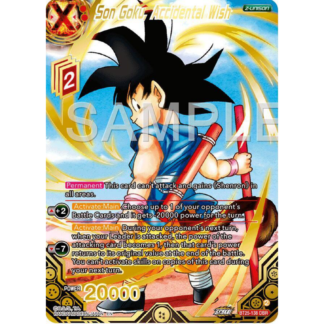 Son Goku, Accidental Wish (DBR) - Legend of the Dragon Balls Single Card
