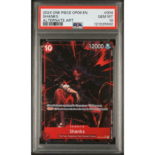 2024 ONE PIECE OP09-EMPERORS IN THE NEW WORLD #004 SHANKS ALTERNATE ART