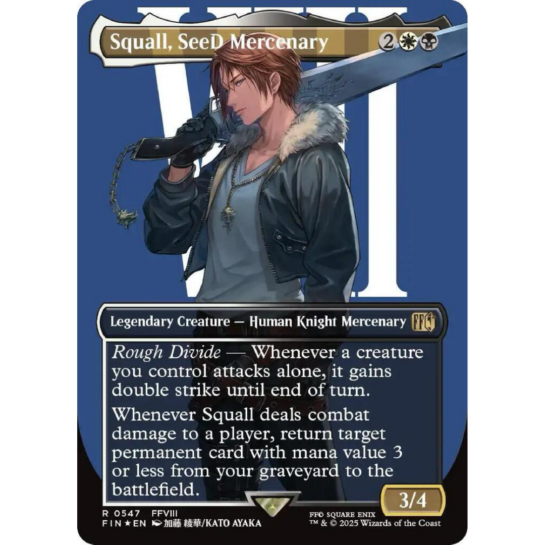 Squall, SeeD Mercenary (Borderless) (Surge Foil) - FINAL FANTASY (FIN)