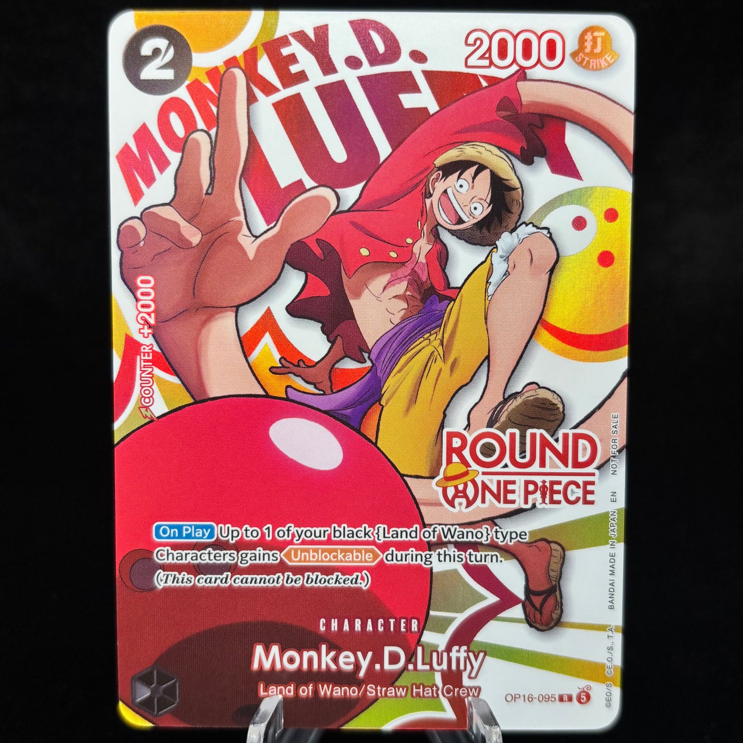 Monkey.D.Luffy (Round 1 PR) Single Card