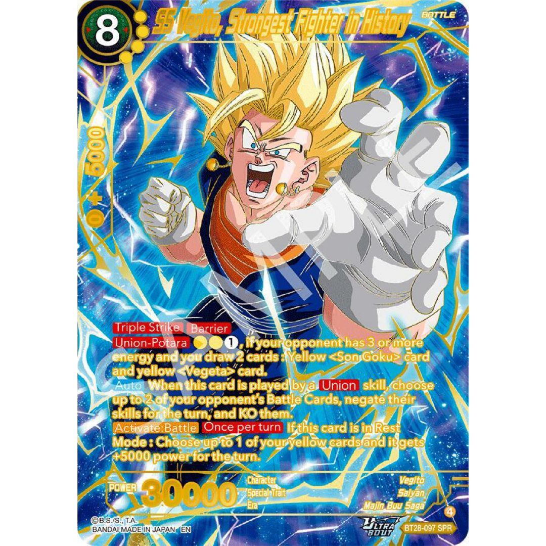 SS Vegito, Strongest Fighter in History (SPR) - Prismatic Clash Single Card