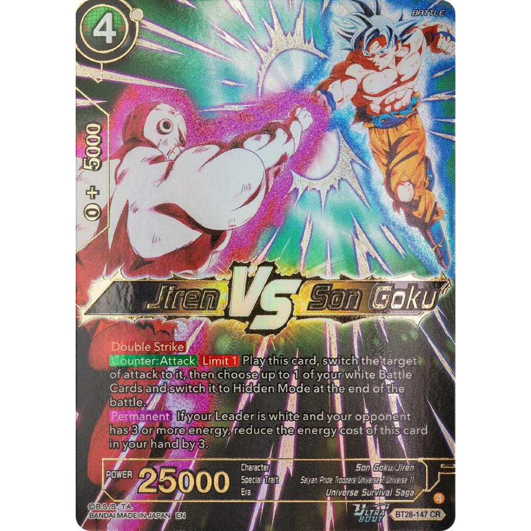 Jiren VS Son Goku - Prismatic Clash Single Card