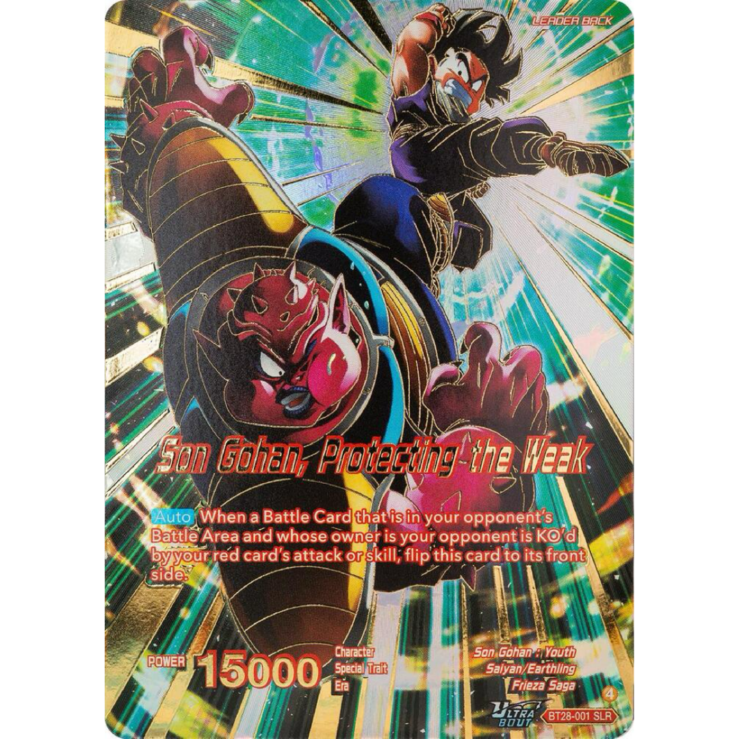 Son Gohan // Son Gohan, Protecting the Weak (SLR) - Prismatic Clash Single Card