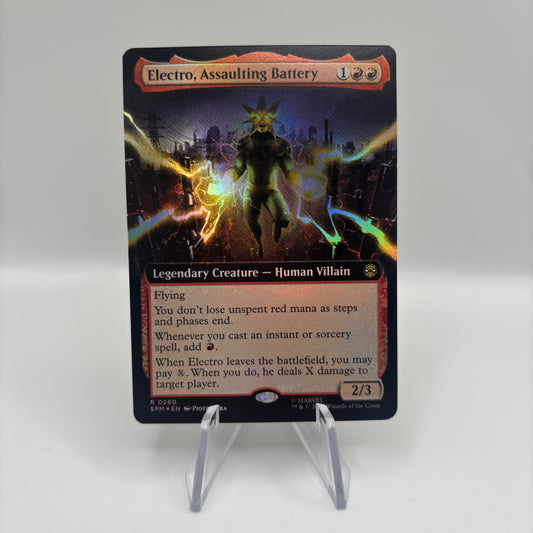 Electro, Assaulting Battery (Extended Art) - Marvel's Spider-Man Single Card