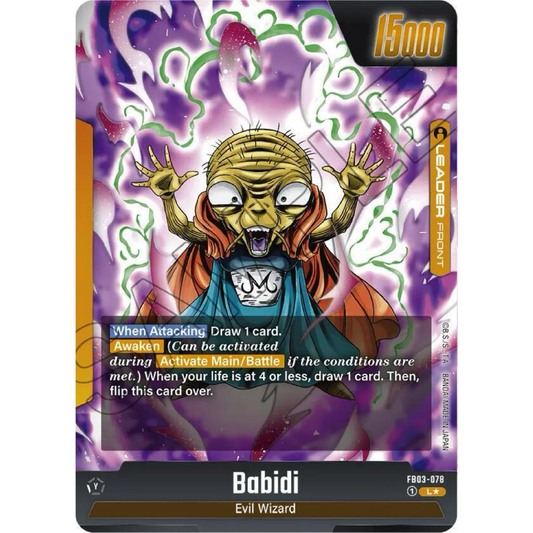 Babidi // Majin Buu - FB03-078 (Alternate Art) - Raging Roar (FB03)