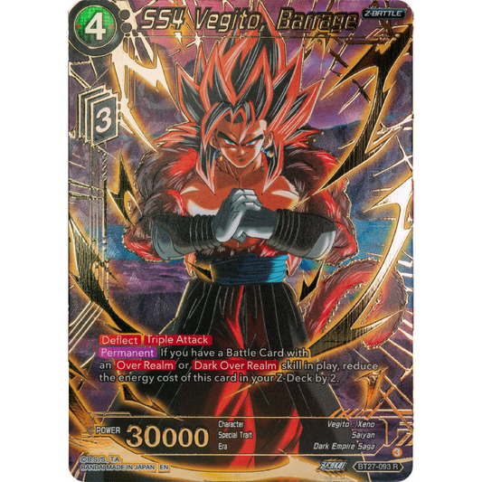 SS4 Vegito, Barrage (Gold-Stamped) - History of Z (BT27)