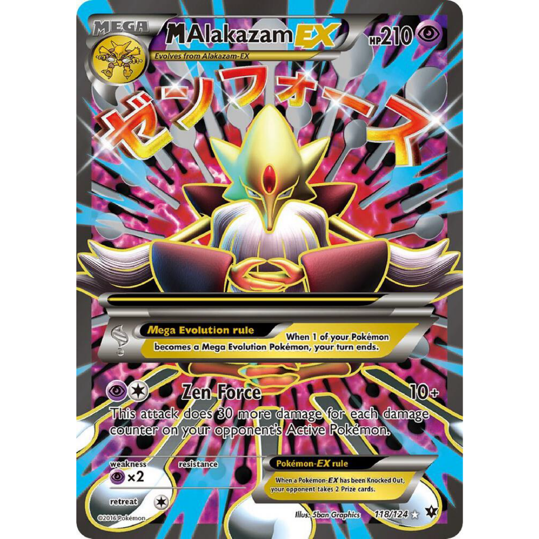 M Alakazam EX (Full Art) - XY - Fates Collide (Light Play)
