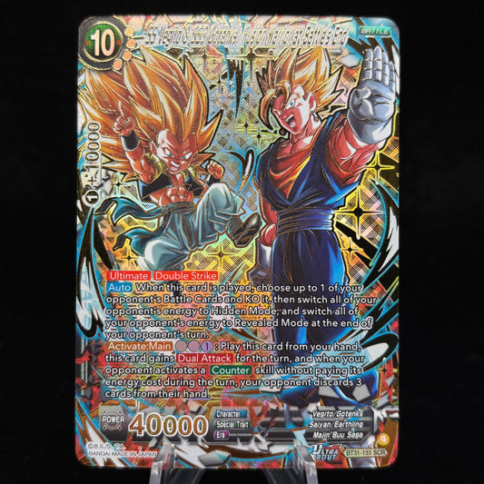 SS Vegito & SS3 Gotenks, Fusion Warrior at Battle's End (SCR) - Impact Beyond Dimensions Single Card