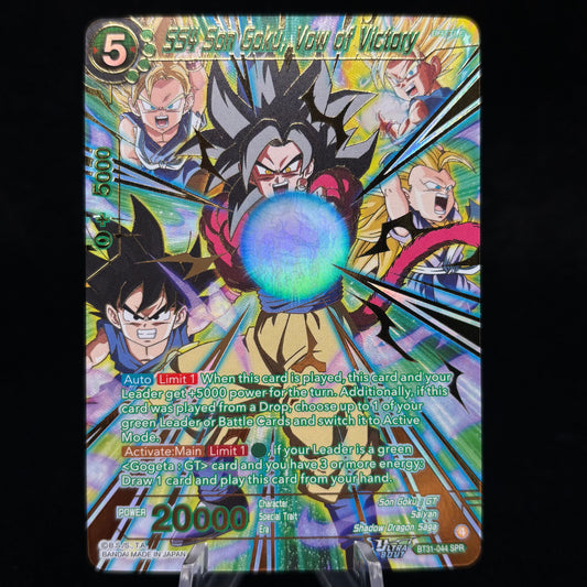 SS4 Son Goku, Vow of Victory (SPR) - Impact Beyond Dimensions Single Card