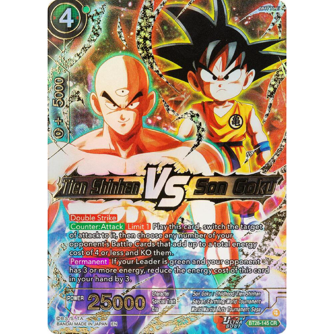 Tien Shinhan VS Son Goku - Prismatic Clash (BT28) Single Card
