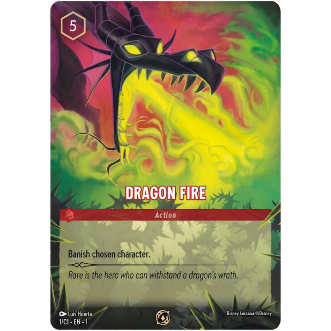 Dragon Fire - Disney Lorcana Promo Cards (DLPC) Single Card