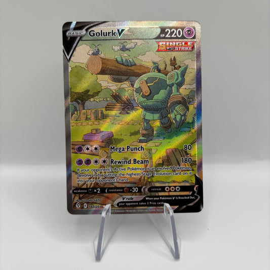 Golurk V (Alternate Full Art) - SWSH07: Evolving Skies