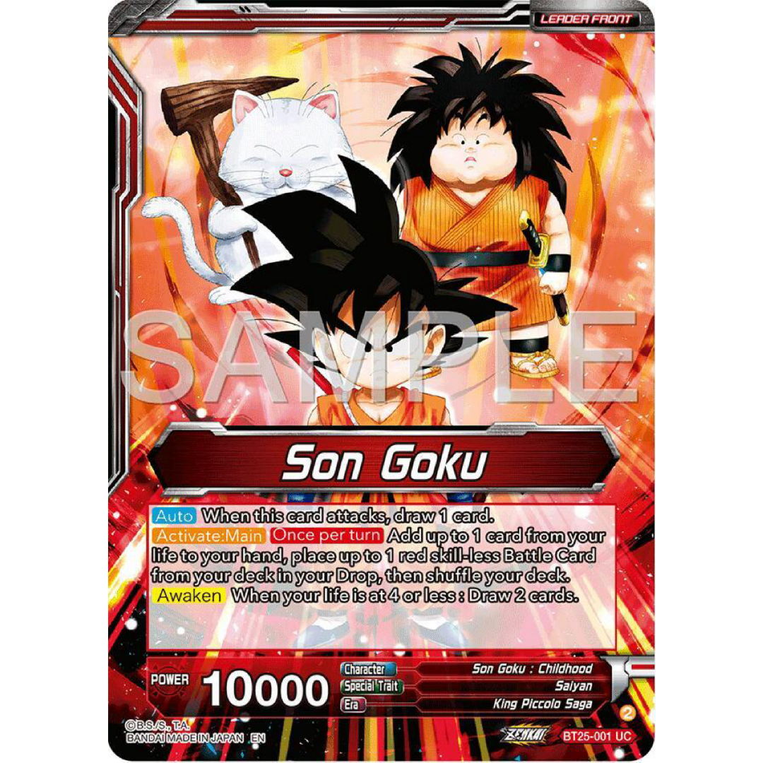 Son Goku // Son Goku Face-Off With the Great Demon King (SLR) - Legend of the Dragon Balls Single Card