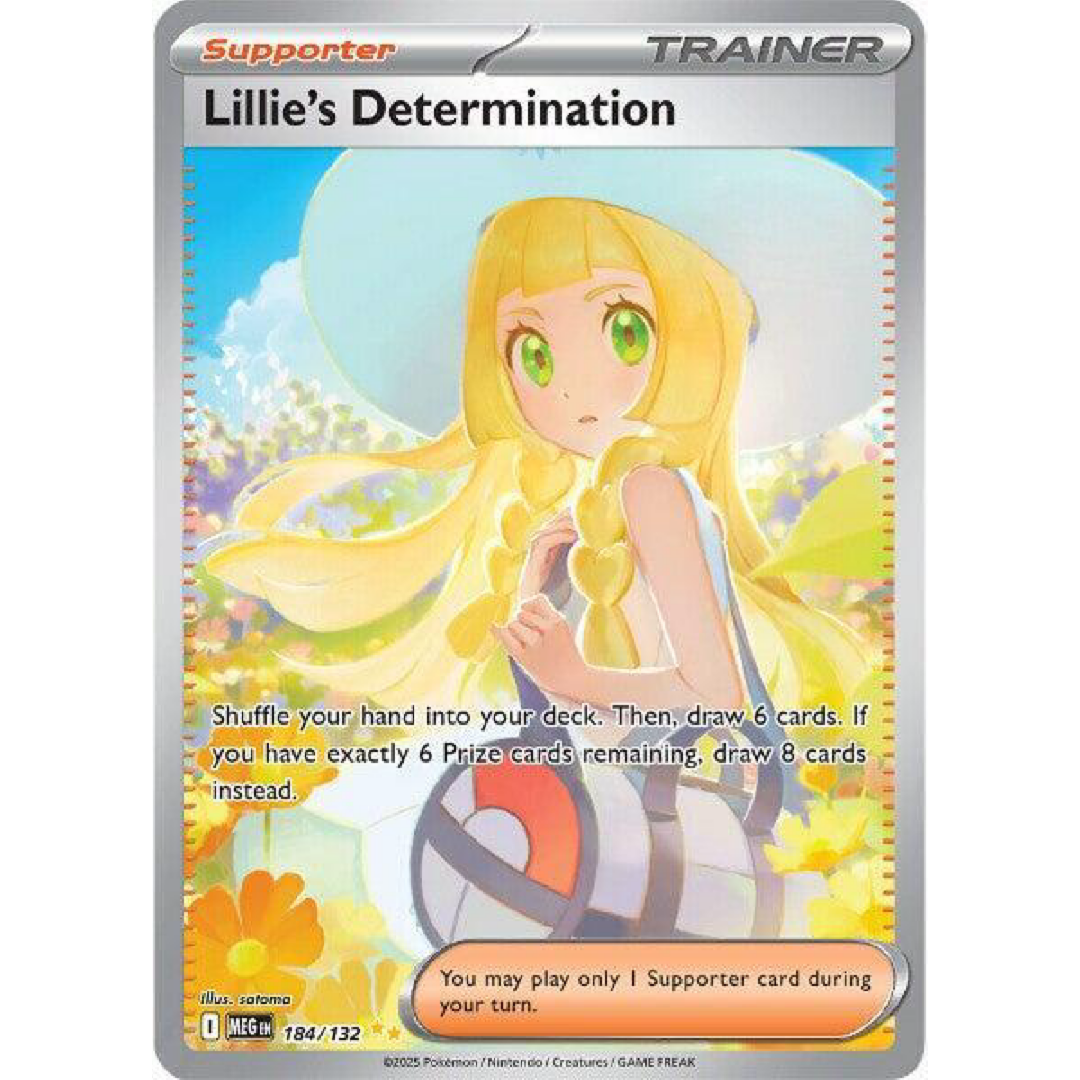 Lillie's Determination - 184/132 - ME01: Mega Evolution Single Card